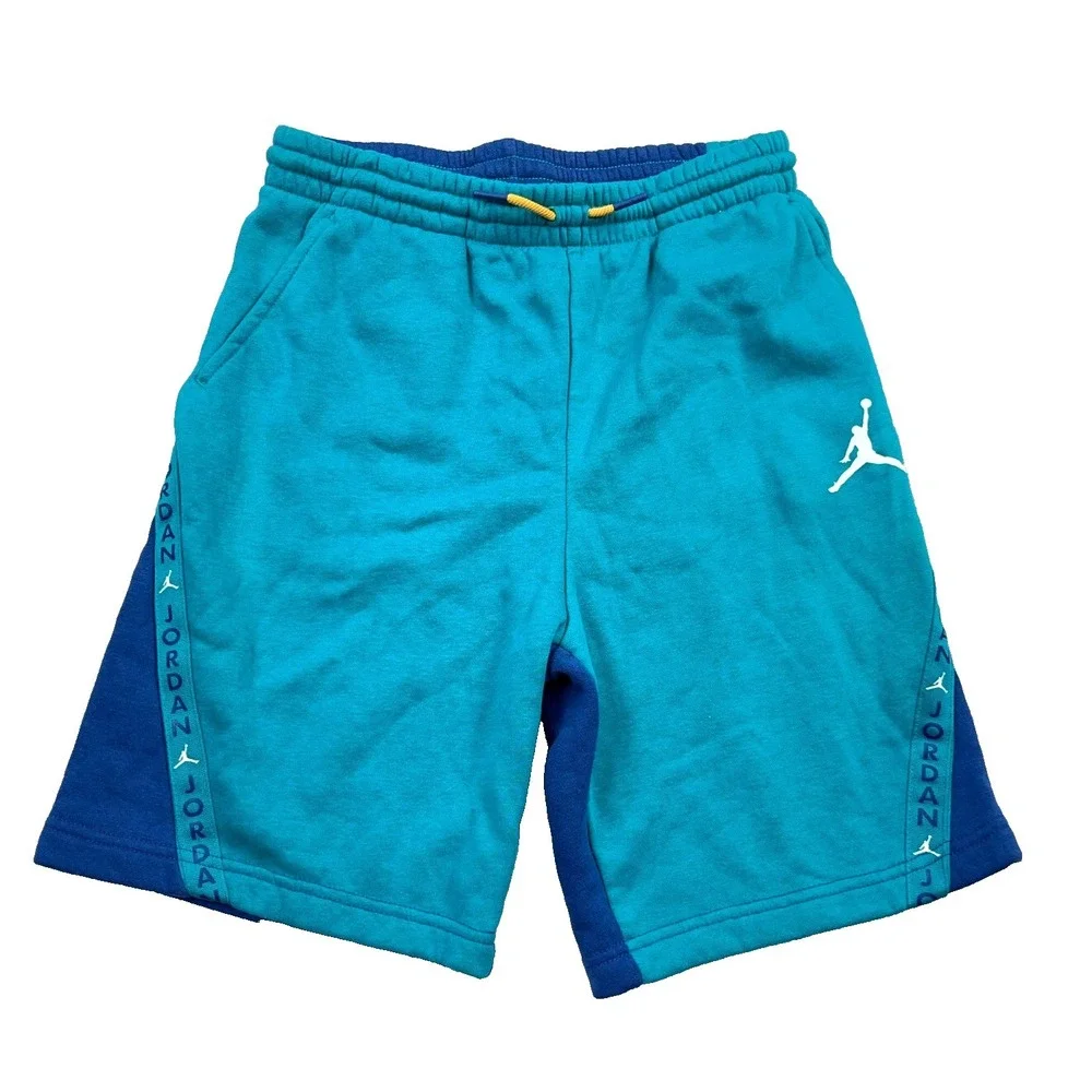 Jordan Basketball Shorts Youth Boys  XL Teal Blue Sweats Gym Training School‎